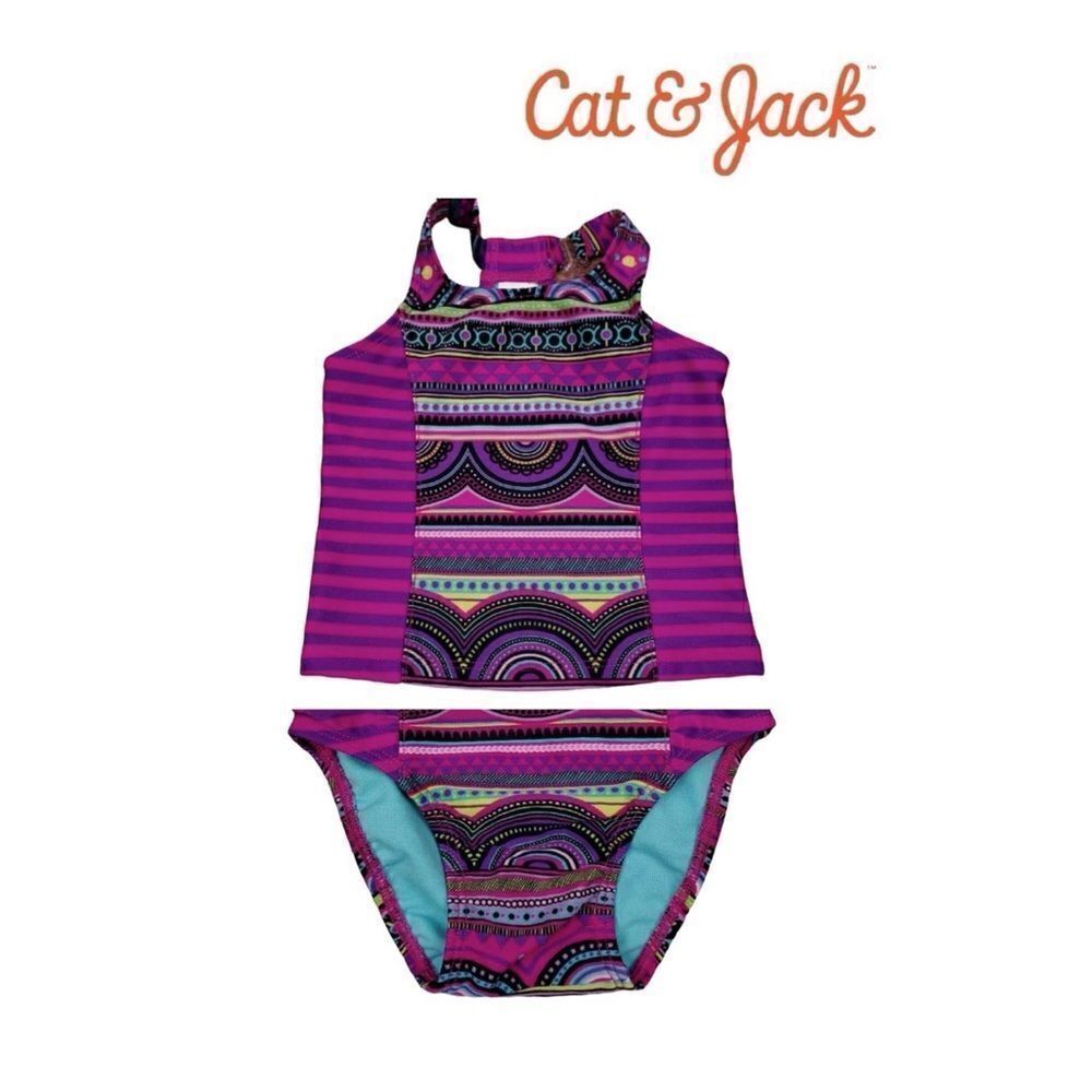 Cat & Jack Girl’s Toddler Tankini Swimsuit